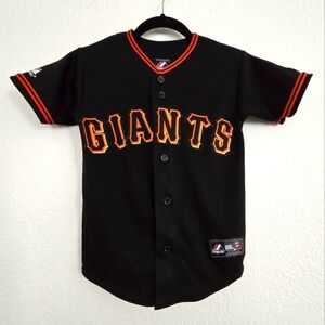 GIANTS BUSTER POSEY Short Sleeve Jersey | Kid Small | PtP 15.5"